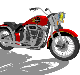 超精细摩托车模型 (116)